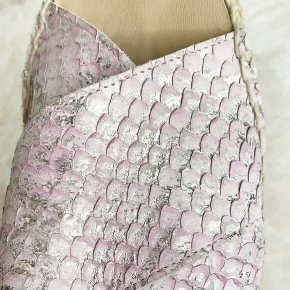 Anthropologie KMB Snake Print Espadrille Slide Sandals - Picture 4 of 14